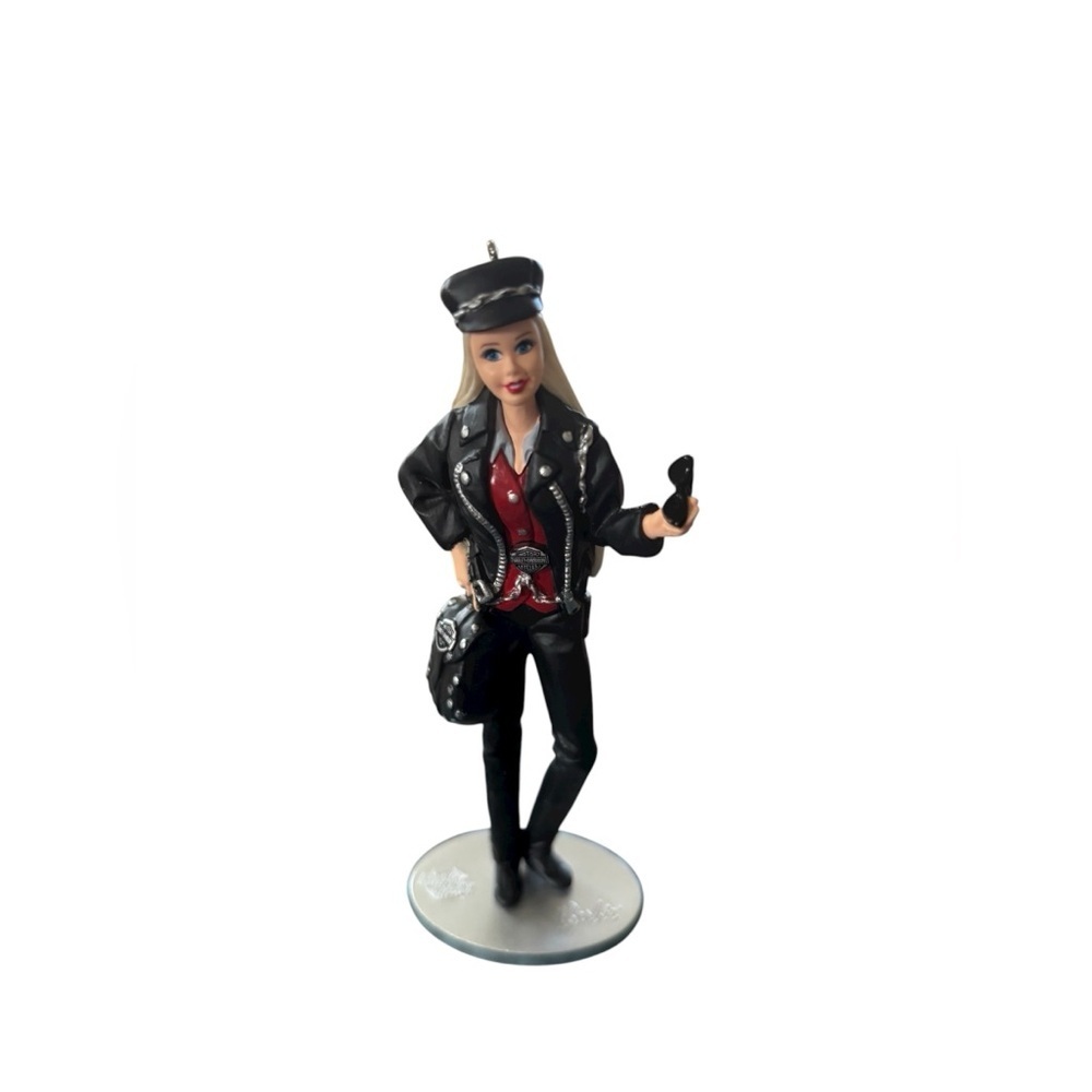 Hallmark Harley-Davidson Barbie 1999 Christmas Tree Ornament 4.25” Holiday Biker